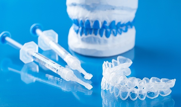 Professional cosmetic dentistry take home teeth whitening trays