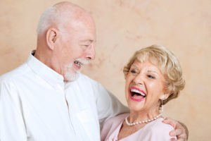 Smiling senior couple 