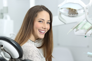 woman at dentist